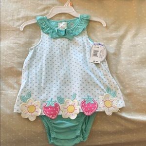 One Piece turquoise, white, pink, and yellow